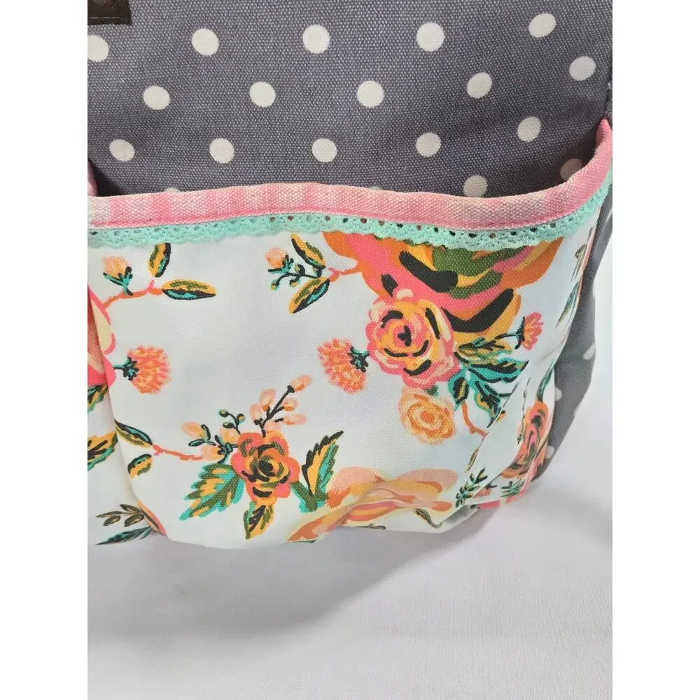 Matilda Jane Floral Polka Dot Diaper Bag